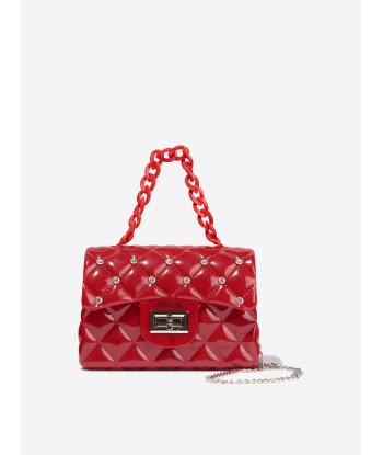 Monnalisa Girls Diamante Quilted Bag in Red est présent 