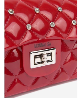 Monnalisa Girls Diamante Quilted Bag in Red est présent 