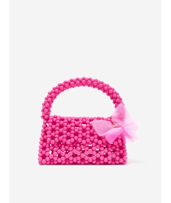 Monnalisa Girls Pearl Beaded Handbag in Pink prix