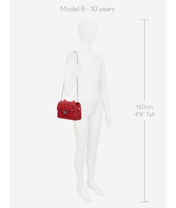 Monnalisa Girls Diamante Quilted Bag in Red est présent 