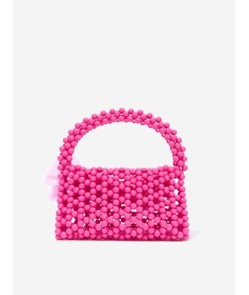 Monnalisa Girls Pearl Beaded Handbag in Pink prix