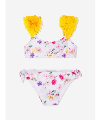 Monnalisa Girls Floral Print Bikini in Multicolour livraison gratuite