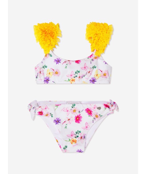 Monnalisa Girls Floral Print Bikini in Multicolour livraison gratuite