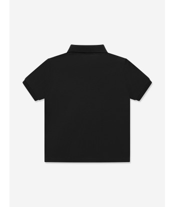 Dolce & Gabbana Boys Logo Polo Shirt in Black À commander