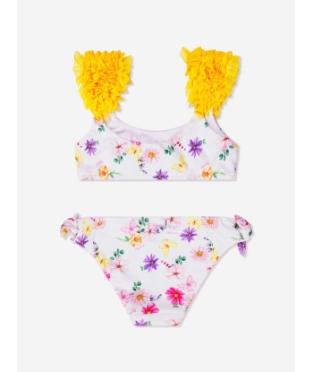 Monnalisa Girls Floral Print Bikini in Multicolour livraison gratuite