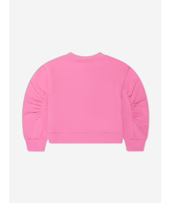 Monnalisa Girls Embroidered 68 Sweatshirt in Pink pour bénéficier 