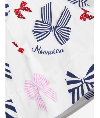 Monnalisa Baby Girls Bow Print Skirt in White À commander