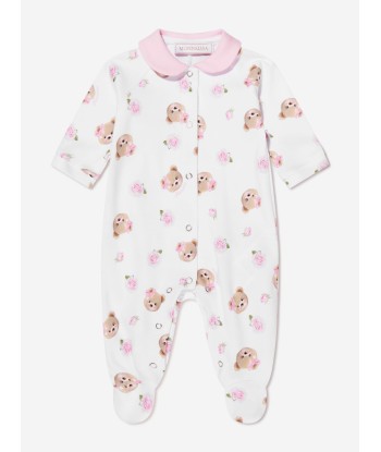 Monnalisa Baby Girls Bear Babygrow in White En savoir plus