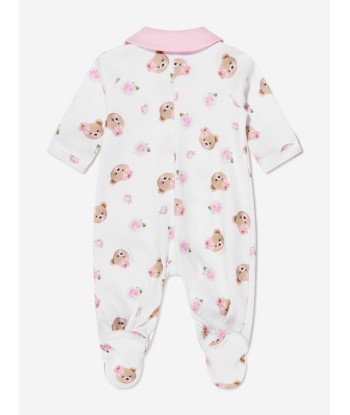 Monnalisa Baby Girls Bear Babygrow in White En savoir plus