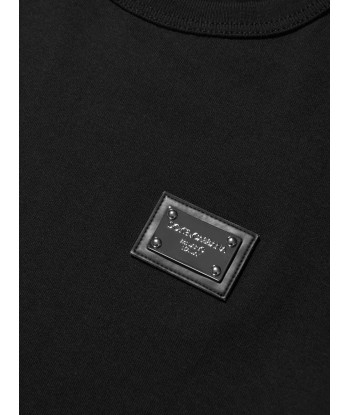 Dolce & Gabbana Boys Logo T-Shirt in Black solde