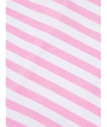 Monnalisa Baby Girls Striped Babygrow in Pink Jusqu'à 80% De Réduction