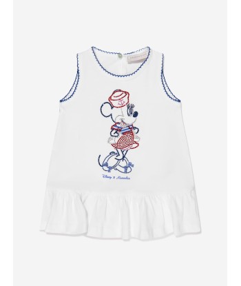 Monnalisa Baby Girls Sleeveless Maxi T-Shirt in White Venez découvrir notre 