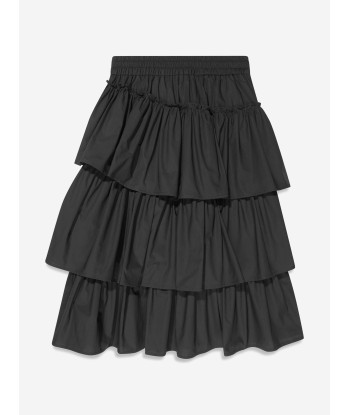 Monnalisa Girls Ruffled Maxi Skirt in Black Profitez des Offres !