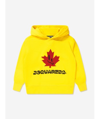 Dsquared2 Kids Slouch Fit Maple Leaf Logo Hoodie ou a consommer sur place