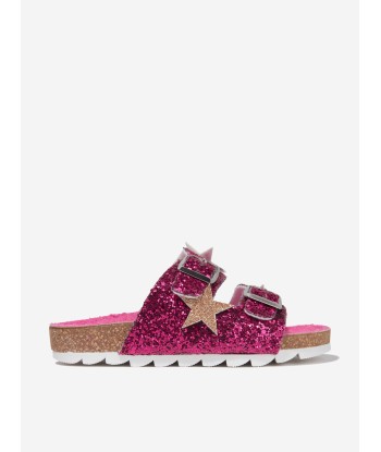 Monnalisa Girls Cool Glitter Sandals in Pink store