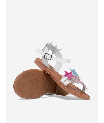 Monnalisa Girls Star Sandals in White Les êtres humains sont 