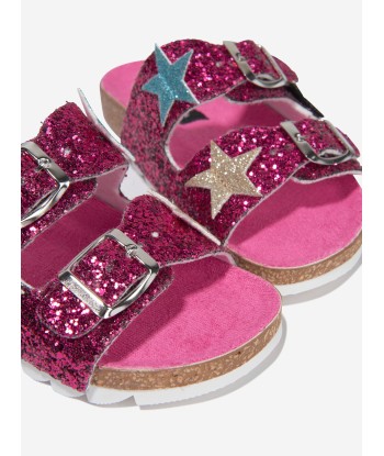 Monnalisa Girls Cool Glitter Sandals in Pink store