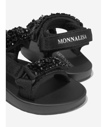 Monnalisa Girls Techno Soft Sandals in Black Le MVP de beaucoup