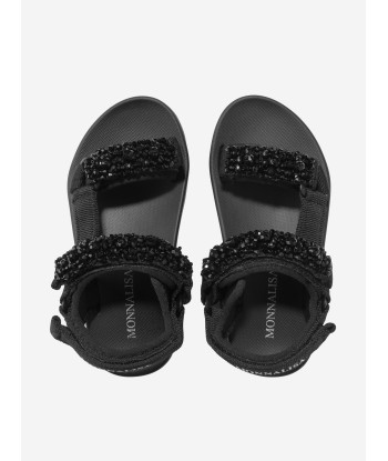 Monnalisa Girls Techno Soft Sandals in Black Le MVP de beaucoup