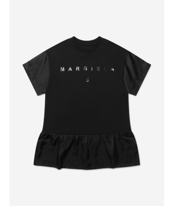 MM6 Maison Margiela Kids Tonal Logo T-Shirt Dress Faites des économies