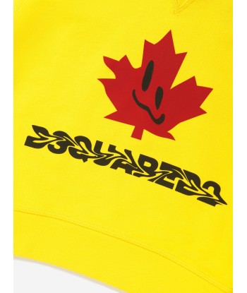 Dsquared2 Kids Slouch Fit Maple Leaf Logo Hoodie ou a consommer sur place