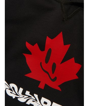 Dsquared2 Kids Slouch Fit Maple Leaf Logo Hoodie s'inspire de l'anatomie humaine