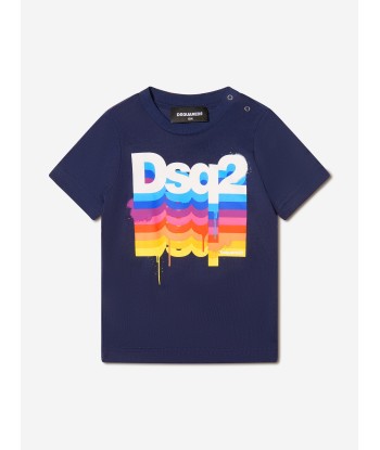 Dsquared2 Baby Rainbow Logo T-Shirt en ligne des produits 