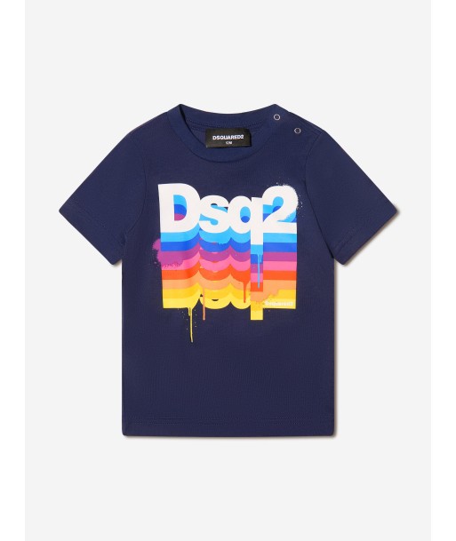 Dsquared2 Baby Rainbow Logo T-Shirt en ligne des produits 