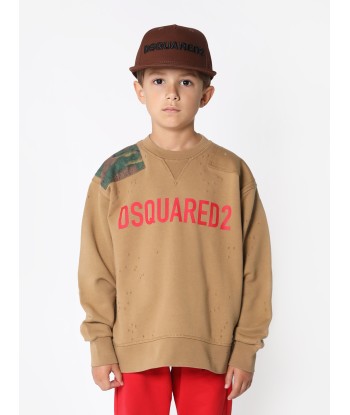 Dsquared2 Kids Patch Distressed Sweatshirt Venez découvrir notre 